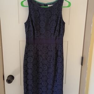Boden Navy Lace Midi Dress